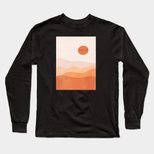 Responsive Abstract warm Deser, inspirational meanings Long Sleeve T-Shirt